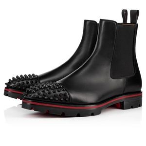 Christian Louboutin Black Spike Boots